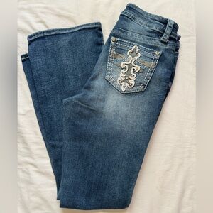 Fire & Rain Jeans Embellished Embroidered Bootcut Womens Size 9 Western Boho